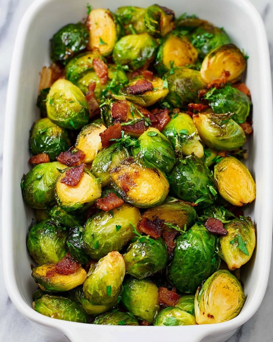 Bacon Roasted Brussels Sprouts Recipe